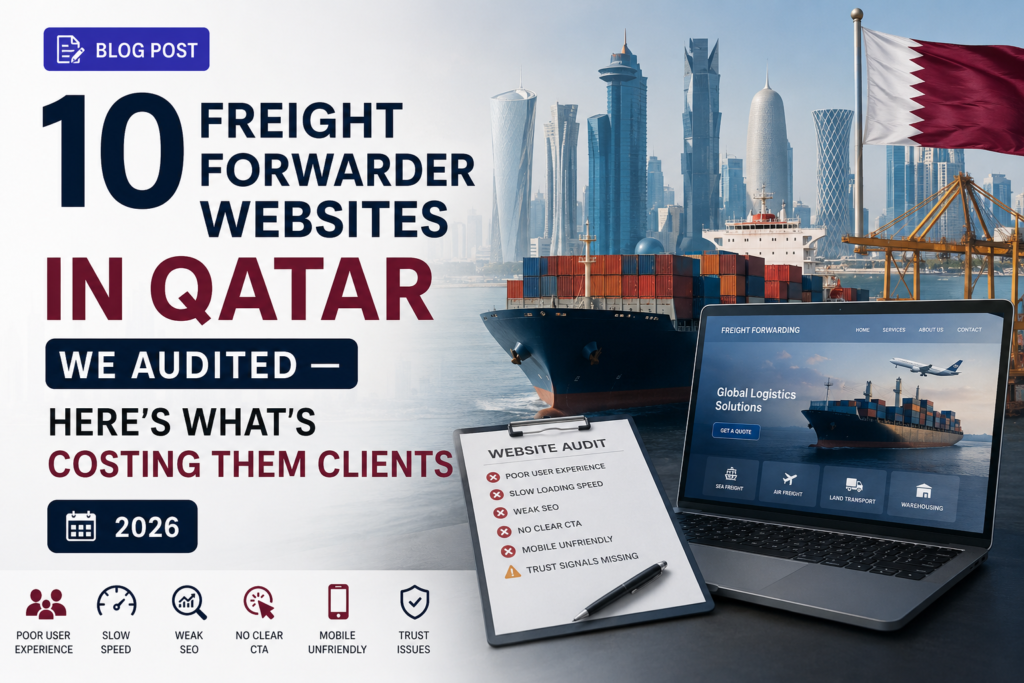 Qatar freight forwarder website audit