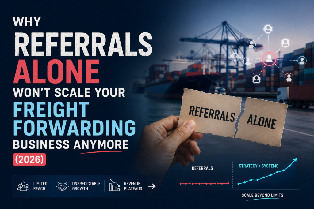 Why Referrals Alone Won't Scale Your Freight Forwarding Business Anymore (2026)
