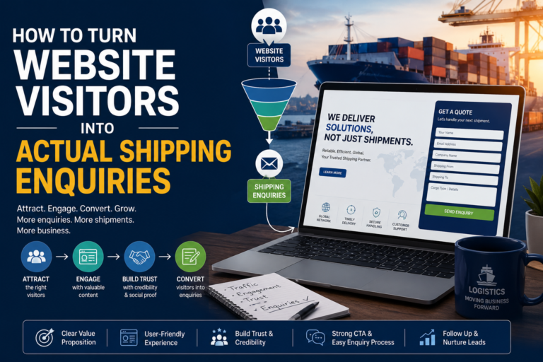 How to Turn Website Visitors Into Actual Shipping Enquiries