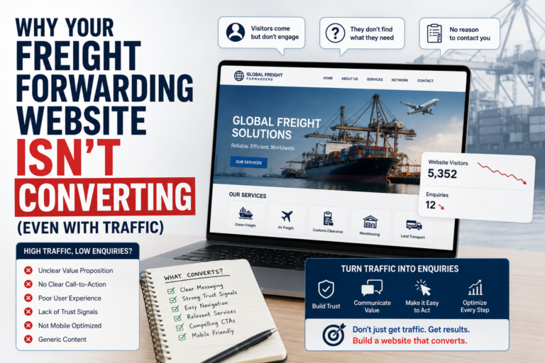 Freight Forwarding Website Not Converting? Here's Why