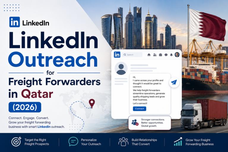 LinkedIn outreach for freight forwarders Qatar