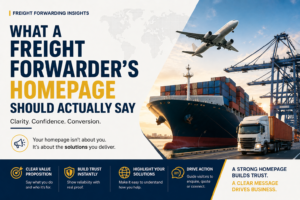 What a Freight Forwarder’s Homepage Should Actually Say