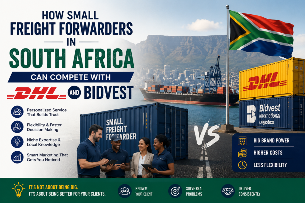 How Small Freight Forwarders in South Africa Can Compete With DHL and Bidvest