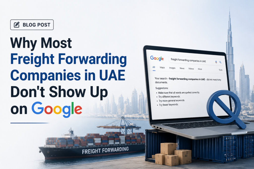 Why Most Freight Forwarding Companies in UAE Don't Show Up on Google