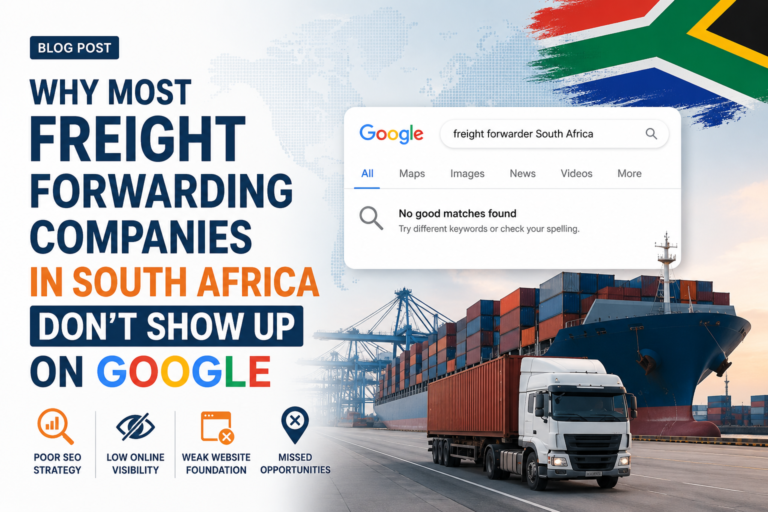 Why Freight Forwarding Companies in South Africa Don't Rank on Google