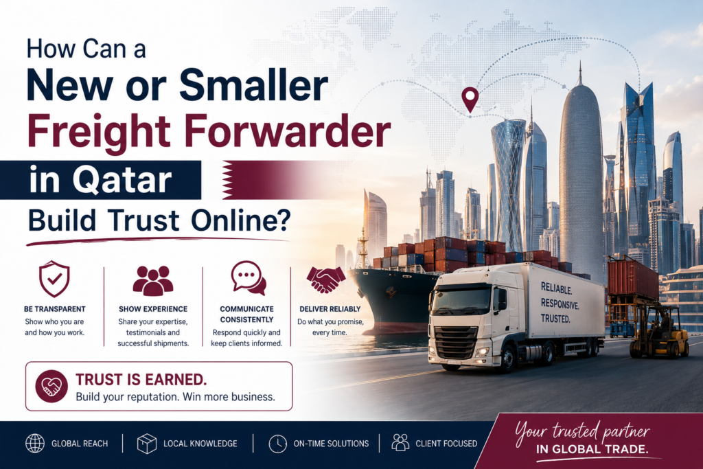 How Smaller Freight Forwarders in Qatar Build Trust Online