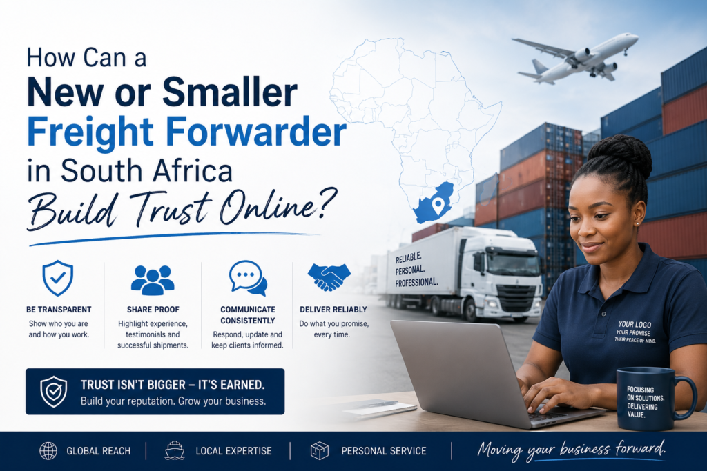 How Smaller Freight Forwarders in South Africa Build Trust Online