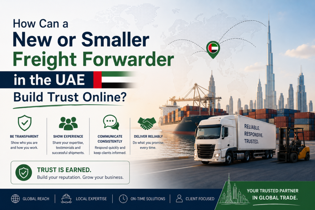 How Smaller Freight Forwarders in the UAE Build Trust Online