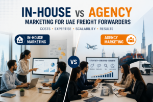 In-House vs Agency Marketing for UAE Freight Forwarders