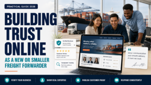 How New and Smaller Freight Forwarders Can Build Trust Online