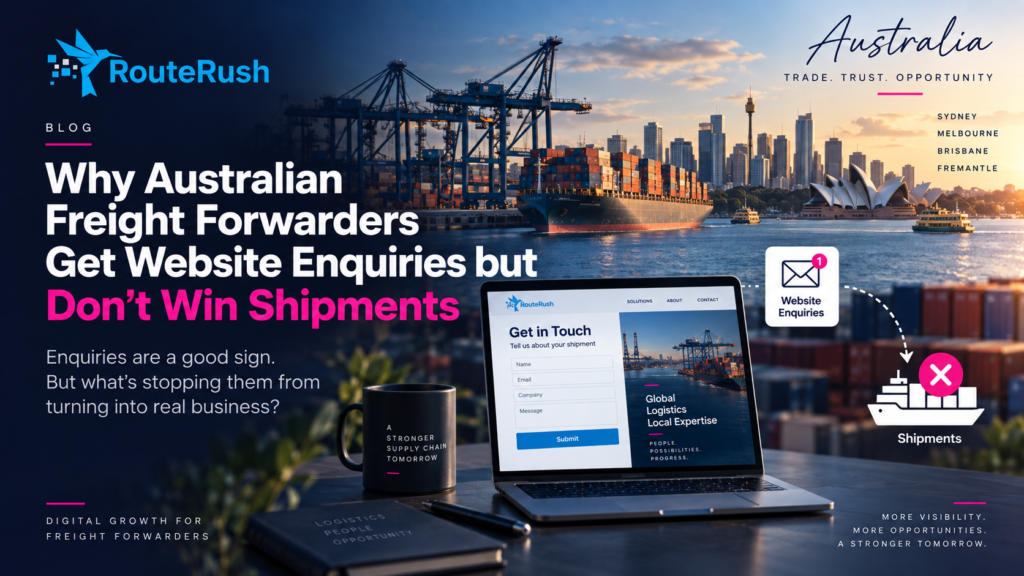 Why Australian Freight Forwarders Get Website Enquiries but Don't Win Shipments