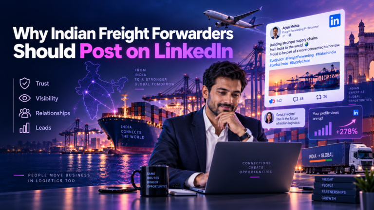 Why Indian Freight Forwarders Should Post on LinkedIn