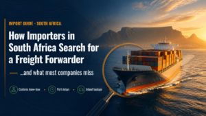 how South African importers search for a freight forwarder