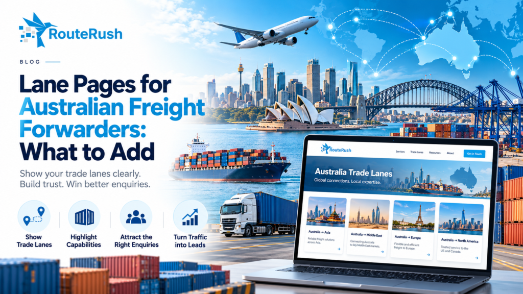 Lane Pages for Australian Freight Forwarders: What to Add