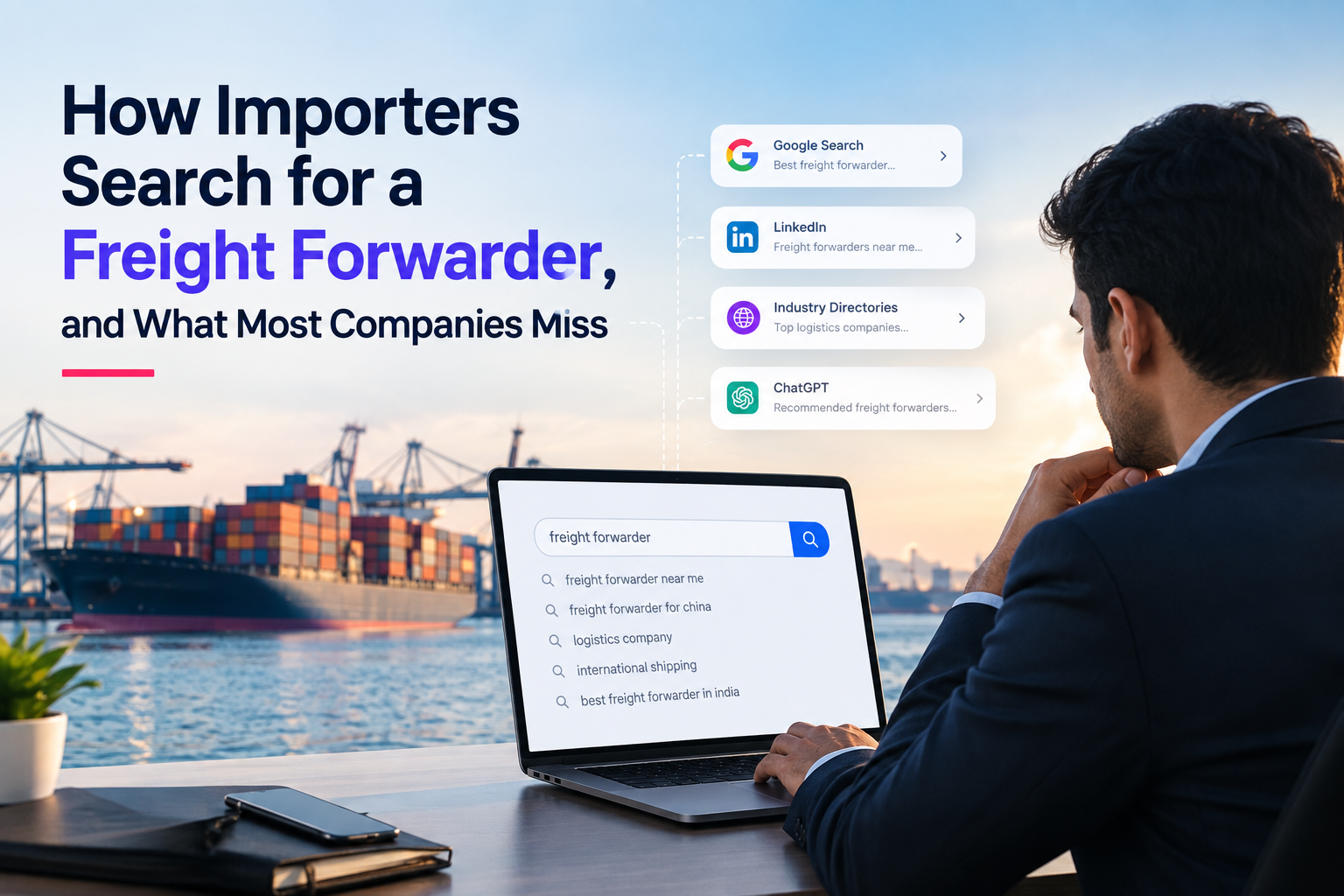 How Importers Search for a Freight Forwarder (And Miss)