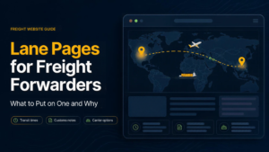 Lane Pages for Freight Forwarders: What to Put on One and Why