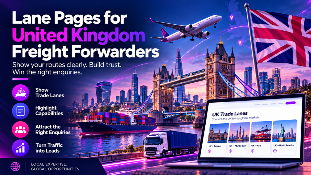 Lane Pages for UK Freight Forwarders: What to Put on One