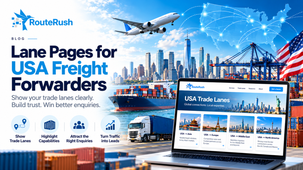 Lane Pages for USA Freight Forwarders
